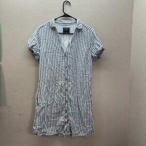 Abercrombie & Fitch Gray Striped Mini Dress